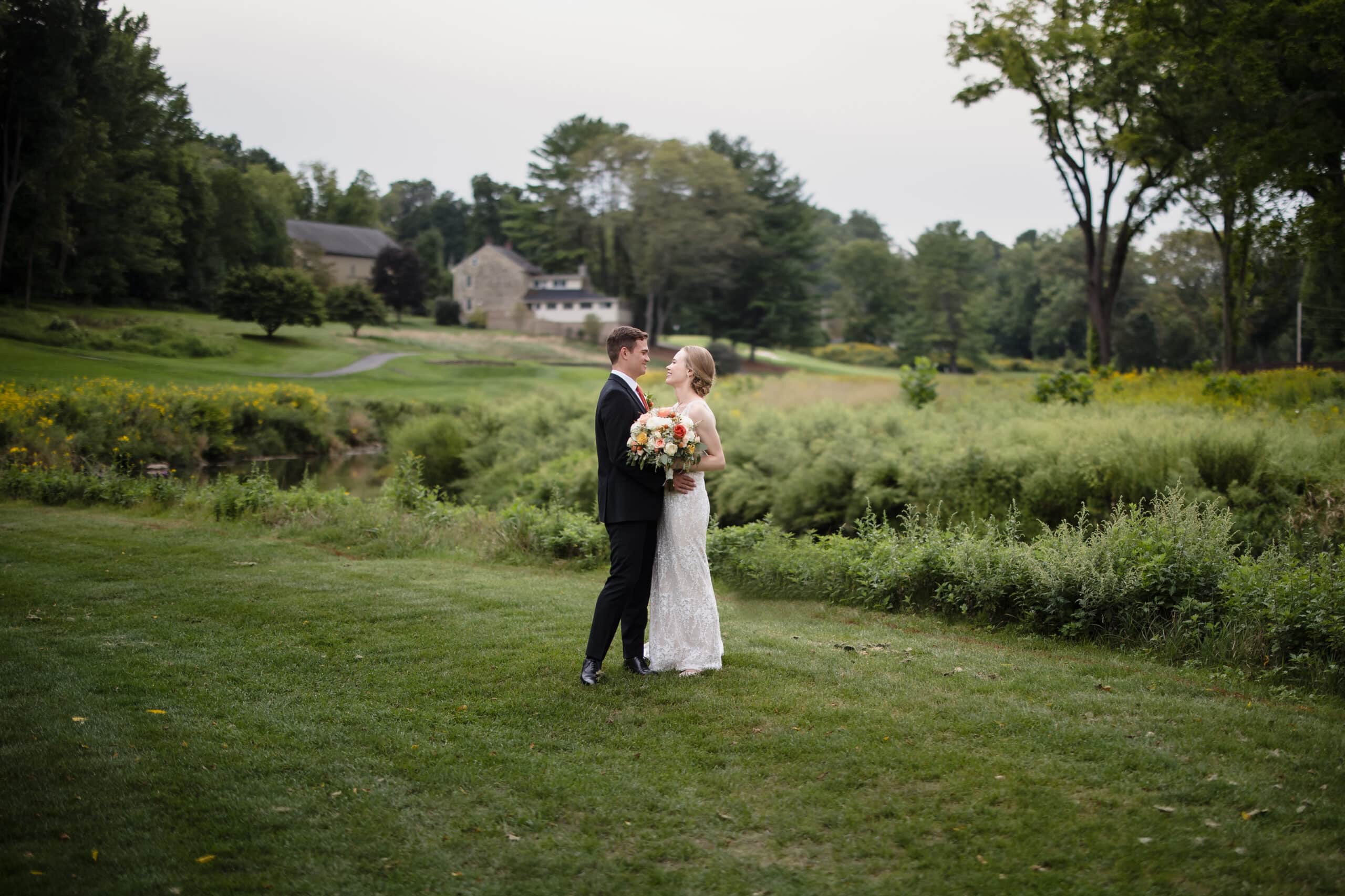 Megan and Austin on their wedding day.