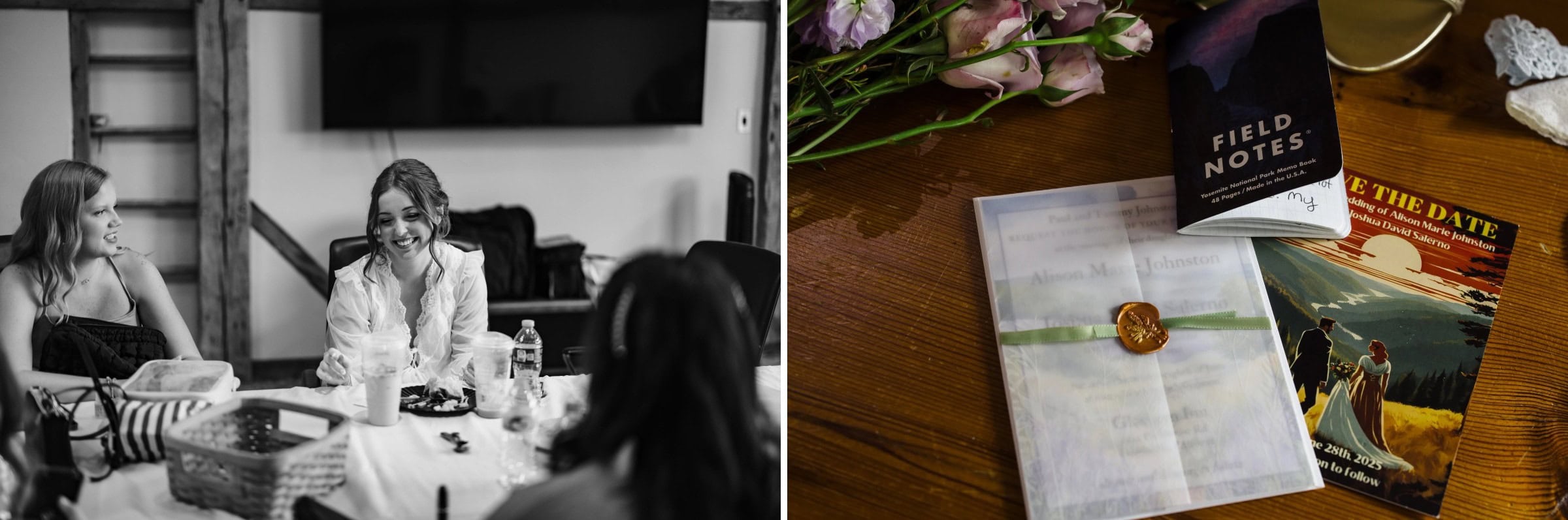 Women in business attire engaged in conversation at a conference table during a meeting. — Wedding at Glasbern Inn, Fogelsville, PA